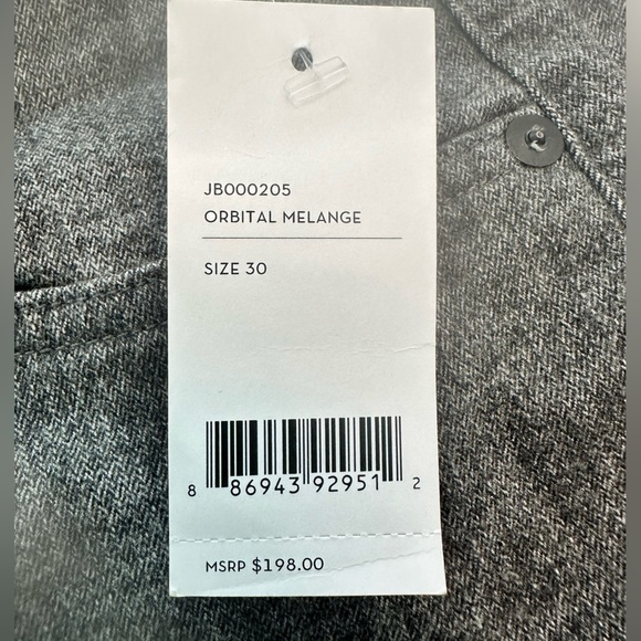 J Brand Kane Stretch Straight Fit Orbital Melange Gray Size 30 NWT - Picture 6 of 15